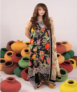 Mujeres musulmanas Tallas grandes Ropa islámica Invierno Abaya Dubai Abaya Elegante Lino Vestido modesto Pakistán Salwar Traje 3 piezas - Product Image 5