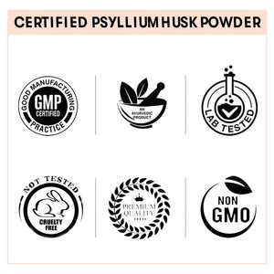Poudre de Psyllium Naturel |   Poudre de Psyllium en Gros pour l'Acné, les Points Noirs et une Peau Éclatante - Product Image 5