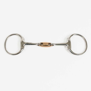 Caballo ecuestre Bradoon Propósito Cómodo anillo suelto Snaffle Acero inoxidable boca de caballo bits Inglés bit - Product Image 1