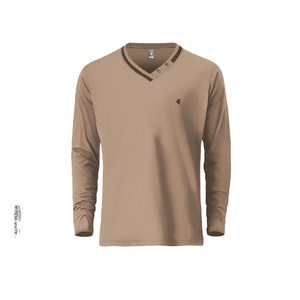 Camiseta de Manga Larga para Hombre, Talla Grande, Lisa, 100% Algodón, Personalizable, Vintage, Transpirable, Antiarrugas, de Secado Rápido y Ecológica - Product Image 2