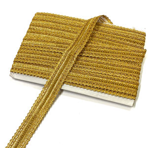 Haute Qualité Inde Pakistanaise Robe 25 MM Or Dentelle Garniture Pour Dupatta Et Sarees Offres En Gros - Product Image 1