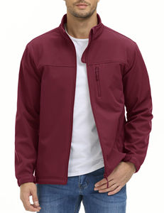 Chaquetas para Hombre al por Mayor 2025 Chaqueta Softshell con Logotipo Chaqueta Deportiva Personalizable para Hombre - Product Image 3