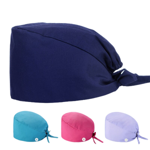 Gorro quirúrgico de algodón de tamaño personalizado con ajuste, gorros para fregar, gorro médico para hospital médico, enfermera, gorro para fregar - Product Image 3
