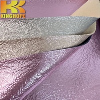 Tissu en cuir PU gaufré, doux et imperméable pour sacs à main, bagages, canapés, chaussures KINGHOPE