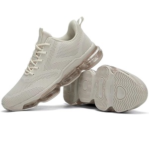 Venta caliente botas con cojín zapatillas de deporte correr caminar estilo moda Zapatillas transpirables con cordones calzado deportivo - Product Image 1