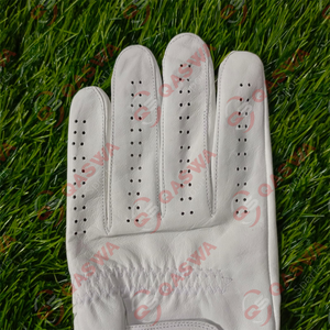 Gants de golf en cuir véritable confortables et respirants avec poignée antidérapante pour les sports de plein air, entraînement complet des doigts - Product Image 5