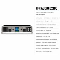 Amplificateur de puissance numérique de classe D GaN série D FFR AUDIO