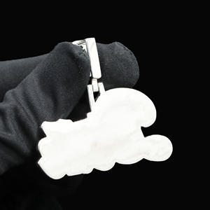 Colgante Personalizado de Acero Inoxidable Estilo Hip Hop con Diamantes de Imitación CZ - Product Image 4