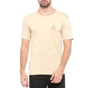 T-shirt en coton pour hommes de qualité supérieure 220g Tissu tricoté de haute qualité avec logo personnalisé et motif solide - Product Image 1