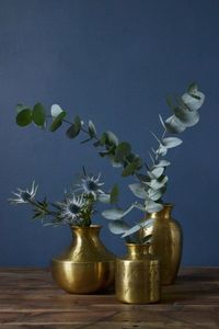 Florero de Metal decorativo de estilo moderno, exhibiciones florales interiores de lujo para eventos en el hogar, decoración de boda, hecho de latón de aluminio - Product Image 4