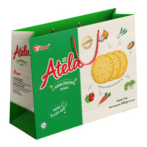 Delicious ATELA Vegetable Crispy Crackers 342G Healthy and Crunchy Snack Wholesale OEM Vietnam - Product Image 5