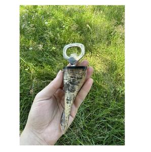Vintage Buffalo Horn Handle Bottle <b>Opener</b> Unique Handcrafted Kitchen Tool <b>Corkscrews</b> & <b>Openers</b> Housewarming Gift - Product Image 6