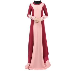 Abaya Kuwaití Étnica de Doble Capa, Ropa Islámica, Túnica Musulmana, Vestido de Manga Larga, Transpirable para Primavera, Personalizable OEM - Product Image 5