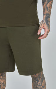 Venta al por mayor 100% algodón mens jogging corto personalizado 3D puff impreso Logotipo de peso pesado color sólido con bolsillos laterales mens Jogger - Product Image 6