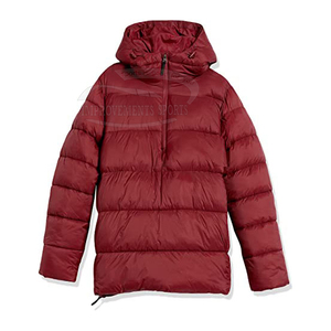 Veste de conception personnalisée OEM manteau d'hiver en duvet avec poche et demi-fermeture éclair veste en duvet du nord pour hommes - Product Image 5