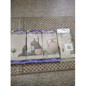 VTG Rosedale Lot de 4 revêtements muraux BORDER Bouteilles en verre à vin Rouleaux de 5 verges Accessoires pour carreaux - Product Image 1