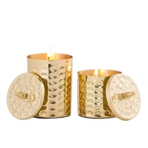 Tarro de vela votiva recubierto de oro de alta calidad para el hogar y el hotel a un precio razonable para la iluminación de la Mesa de Navidad uso decorativo - Product Image 1