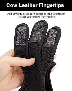 Guantes de Tiro con Arco al aire libre para uso recurvo y de arco largo con tela transpirable Ajuste seguro y opciones de personalización para equipos - Product Image 2