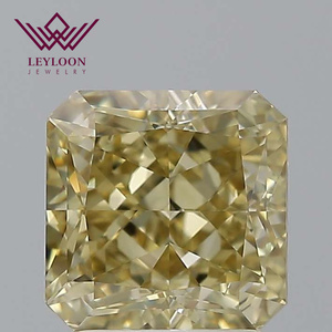 Radiante taglio brillante 2.01ct fantasia giallo brunastro VS2 per gioielli Leyloon con diamanti naturali certificati per la creazione di gioielli - Product Image 1