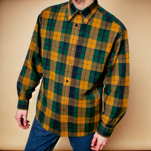 เสื้อระบายอากาศสำหรับผู้ชายเสื้อลายดอกไม้ผ้าฝ้ายแท้ - Product Image 3