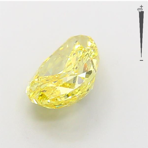 Diamant de laboratoire CVD HPHT de 1,77 ct, forme poire, jaune vif fantaisie, certifié GIA IGI, vente en gros d'usine, en vrac - Product Image 3