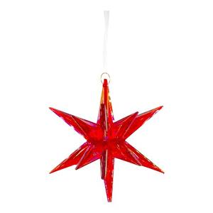 Populaire Noël Nouvel An Décoration Transparent Galaxy Bleu Irrid Plaqué Acrylique 3D Spiky Starburst Étoile Ornement - Product Image 5