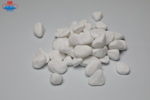 Vietnam Supplier's White Natural <b>Stone</b> Cobbles & <b>Pebbles</b> Tumbled Gravel Rocks & Cobble for Landscaping - Product Image 2