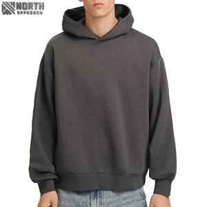 Sudadera con capucha holgada con logotipo personalizado, Sudadera con capucha Boxy Drop Shoulder Oversized Essentials de algodón orgánico, ropa de calle de lujo, Sudadera con capucha - Product Image 1