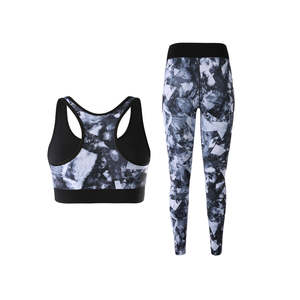 Haute qualité dames extensible course entraînement Fitness femmes Leggings de gymnastique taille haute sans couture 2 pièces Yoga soutien-gorge ensemble XXL grande taille - Product Image 2