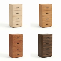 Meuble de bureau moderne et durable, armoire carrée avec pieds métalliques, MDF blanc, poste de travail autoportant, mobilier de bureau utilitaire