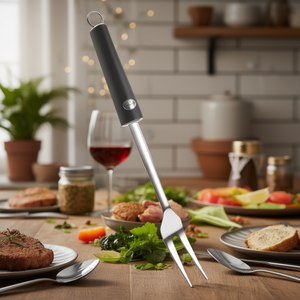 Forchettone Inox (32cm) TWIST Cromo y Negro 1732 - Product Image 3