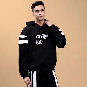 Conjunto Deportivo de Dos Piezas de Felpa con Capucha y Estampado Sólido para Hombre, Talla XXL, Ropa Deportiva Urbana, Logotipo Personalizado, Hecho en EE. UU. - Product Image 5