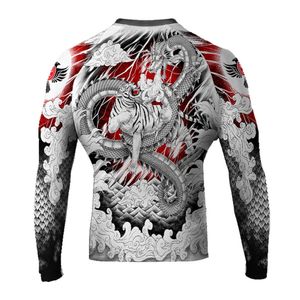 Custom Mma Rash Guard Top Rash Guard Camisas de compresión personalizadas para los hombres de compresión de manga larga Rash Guard - Product Image 5