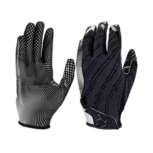 Recién llegado, guantes de fútbol americano, guantes deportivos de cuero protectores antideslizantes, equipo de entrenamiento, logotipo personalizado disponible - Product Image 4