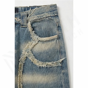 <b>Men's</b> <b>Loose</b> Printed Street Style Straight Jeans Wholesale Manufacturers Factory Customized Casual Wide Customized Color <b>Trousers</b> - Product Image 5