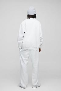 Venta al por mayor de pantalones de chándal elegantes para hombre con logotipo personalizado Heavyweight White Heather White pantalones para hombre 450GSM súper suave y cómodo para correr - Product Image 2