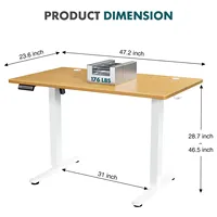 Escritorio Eléctrico Ergonómico OEM ODM, Escritorio de Computadora Ajustable en Altura, Mesa de Trabajo Grande para PC, Escritorio para Hogar, Oficina, Escritura y Juegos