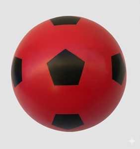 Máquina de Juego de la Suerte de Plástico Rojo Personalizada FEZA con Pentágonos Negros para Juegos Deportivos al Aire Libre, Fabricada en Inglatera, Hecho en Estambul - Product Image 1
