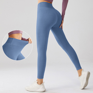 Conjuntos de ropa de entrenamiento de patrón sólido de etiqueta privada para mujer, pantalones cortos de gimnasio de alta elasticidad y mallas deportivas de manga larga para Fitness y Yoga - Product Image 2