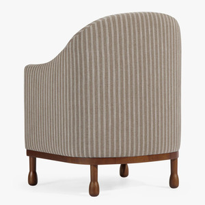 Juego de comedor ovalado moderno con sillas tapizadas y mesa de madera para el hogar, juego de 6 sillas y 1 mesa - Product Image 4