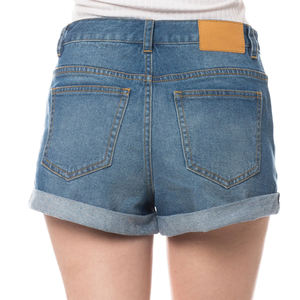 Shorts en jean pour femmes, service OEM, streetwear, bouton, fermeture éclair, coupe ample, confortable, durable, pour l'extérieur - Product Image 6