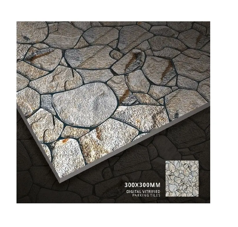 Indian Heavy Duty 400x400 Stone & Granite Design Marble Parking & Verandah Porcelain Exterior Zellige Floor Tiles