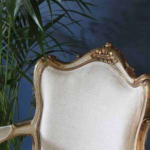 เก้าอี้มัมมี่ทองคําเพดานปาลาส เดอเวอร์ไซลส์ เก้าอี้ฝรั่งเศสคลาสสิกสําหรับรับประทานอาหารและแต่งตัวด้วยวัสดุไม้เนื้อแข็งคุณภาพสูง - Product Image 2
