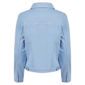 Venta al por mayor 100% algodón de alta calidad de las mujeres chaqueta de mezclilla elástica suave algodón verano color brillante moda abrigo - Product Image 2