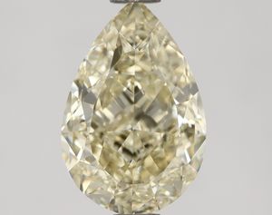 ลูกแพร์ดัดแปลงกะรัต2.02กะรัตสีเหลืองอ่อนแฟนซีตัด VS1เพชรหลวม100% ใสได้รับการรับรองจากอินเดีย - Product Image 1