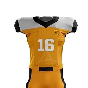 Uniforme de Fútbol Americano de Manga Corta Transpirable, de Alta Calidad, Ajuste Cómodo, Diseño Personalizado para Práctica, Gran Venta - Product Image 4