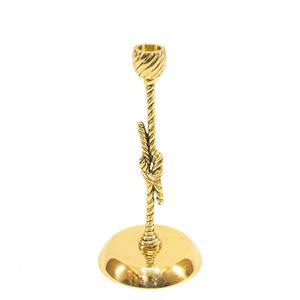 Bougeoir moderne en métal plaqué or, précieux et luxueux pour la décoration de la maison et de la fête, support le plus recherché du fournisseur indien. - Product Image 1