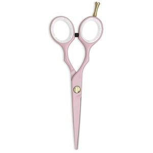 Tijeras de corte de pelo de peluquero de alta calidad, cuchillas afiladas duraderas de Color rosa con tijera de salón de belleza de lujo con anillo de goma - Product Image 5