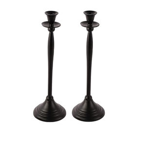 Modern Matte Black Metal <b>Taper</b> <b>Candle</b> Holder Elegant Tall Candlestick Stand Wedding Home Dining Table Centerpiece Decoration - Product Image 2