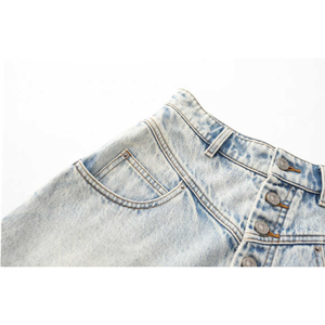 Pantalones cortos de pierna ancha suave de cintura alta para mujer, informales, relajados con bolsillos, algodón transpirable, técnica básica cómoda lavada - Product Image 3